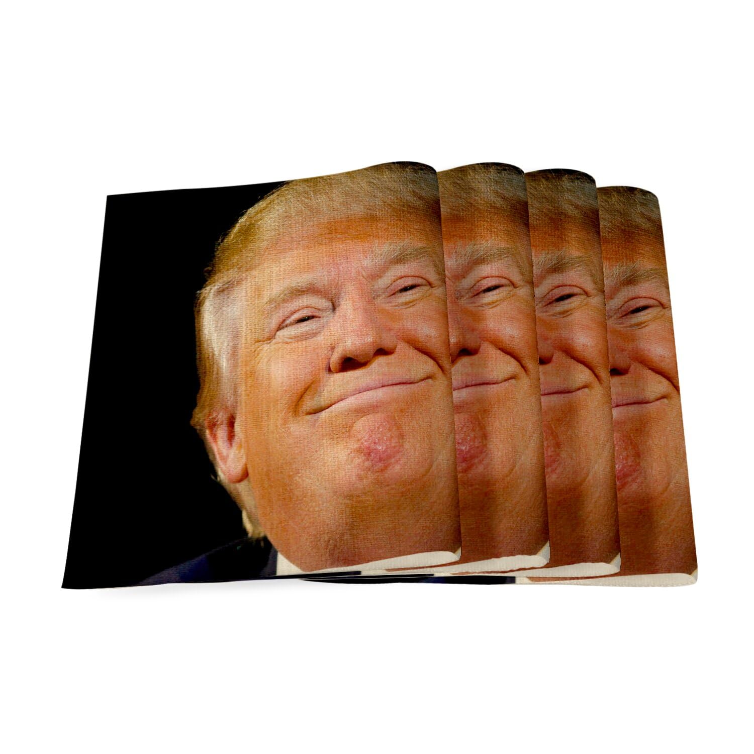 Sets de table en lin Donald Trump, le cadeau insolite parfait en lot de 4 grands formats