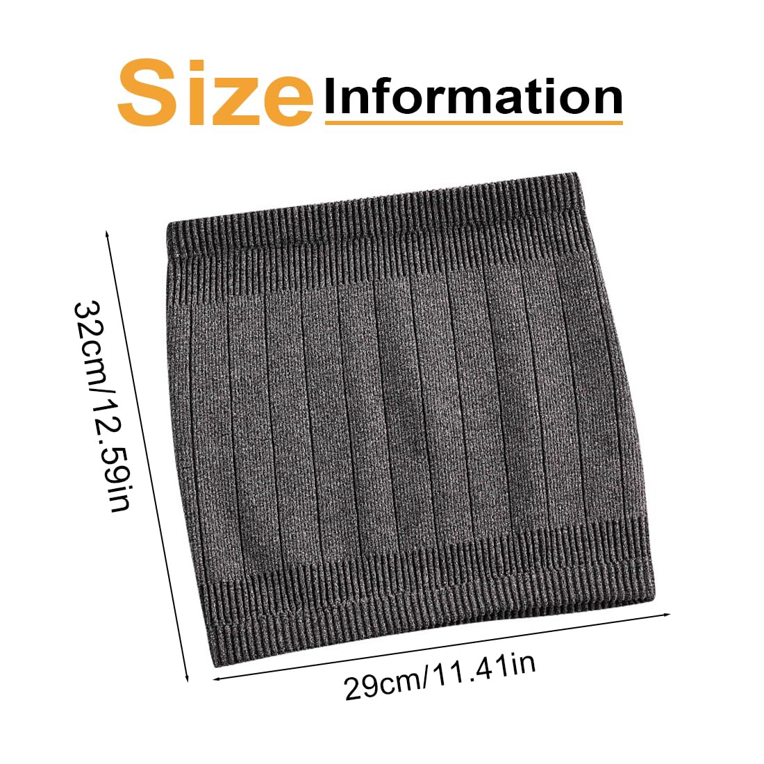 IKOPFLN L Gris Calentadores Lumbares Elástico Calentador De Riñón De Cachemira Suave Cintura Elástica Trasera Protector De Calentador De Cintura De Apoyo Para Cinturón