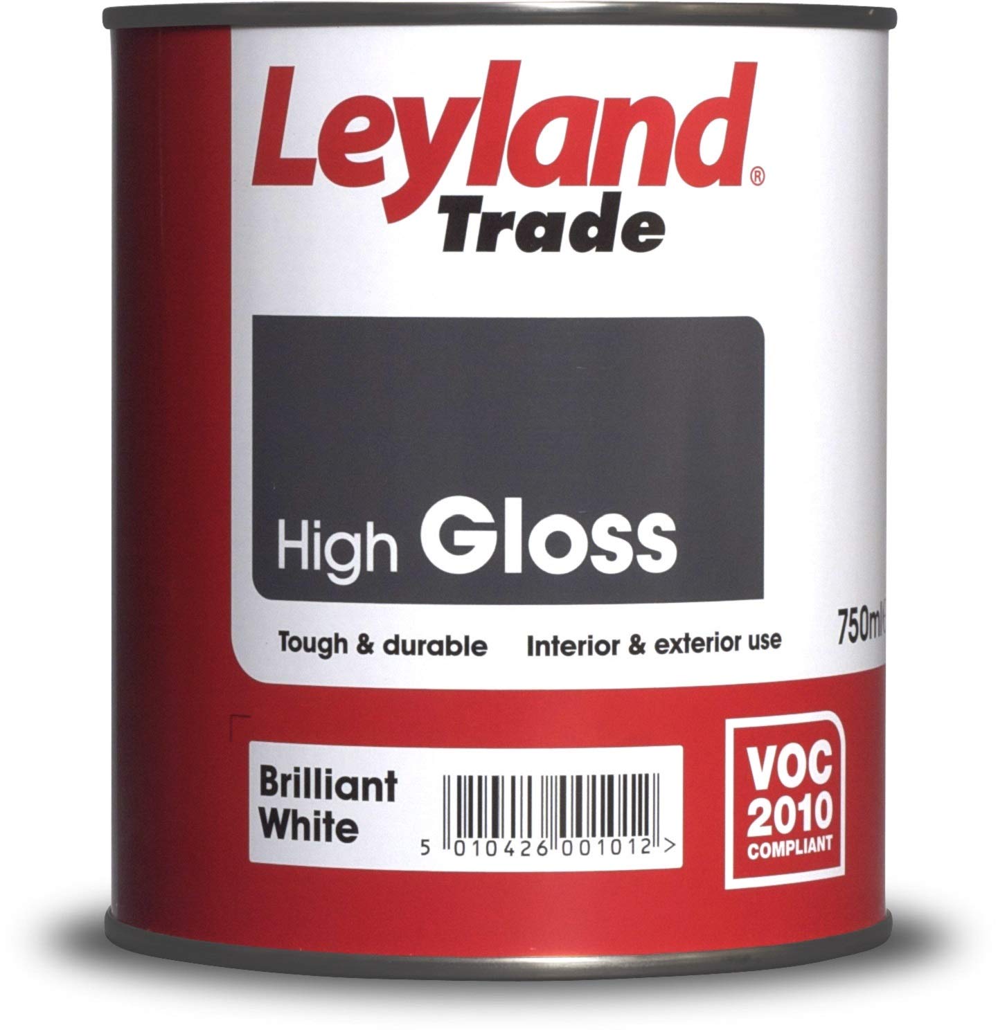 Leyland Brilliant White Trade High Gloss Paint - 750Ml
