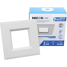 NICOR Lighting 4 inch Square LED Downlight Retrofit Kit in 2700K DLQ4-10-120-2K-WH