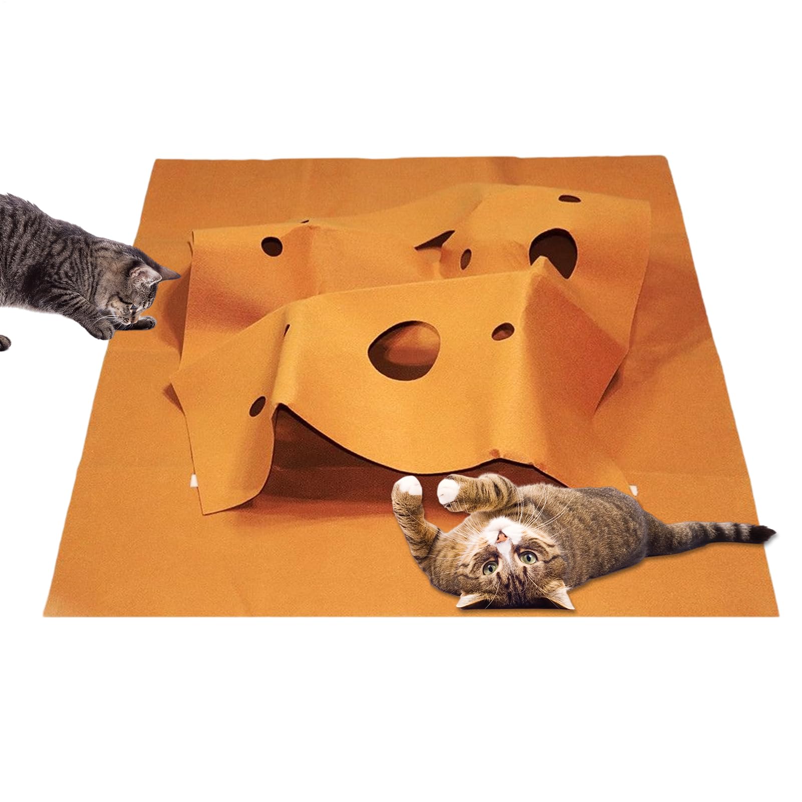 Juguetes de enriquecimiento para gatos tapete portatil de agilidad felina para interiores