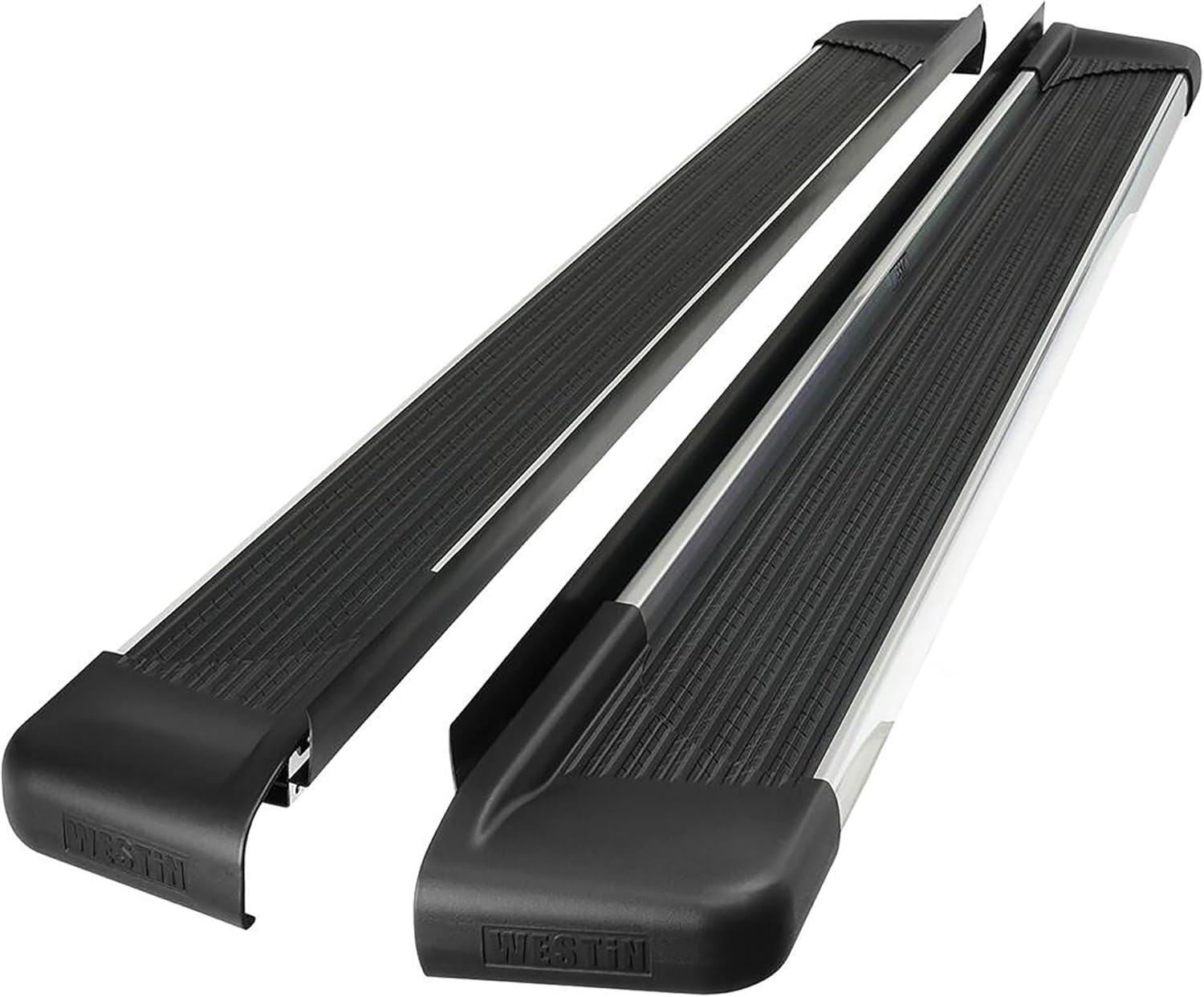 Westin 27-64730 SG6 Running Boards Aluminum Polished Pair 79 in (Required Mounting Kit Sold Separately)