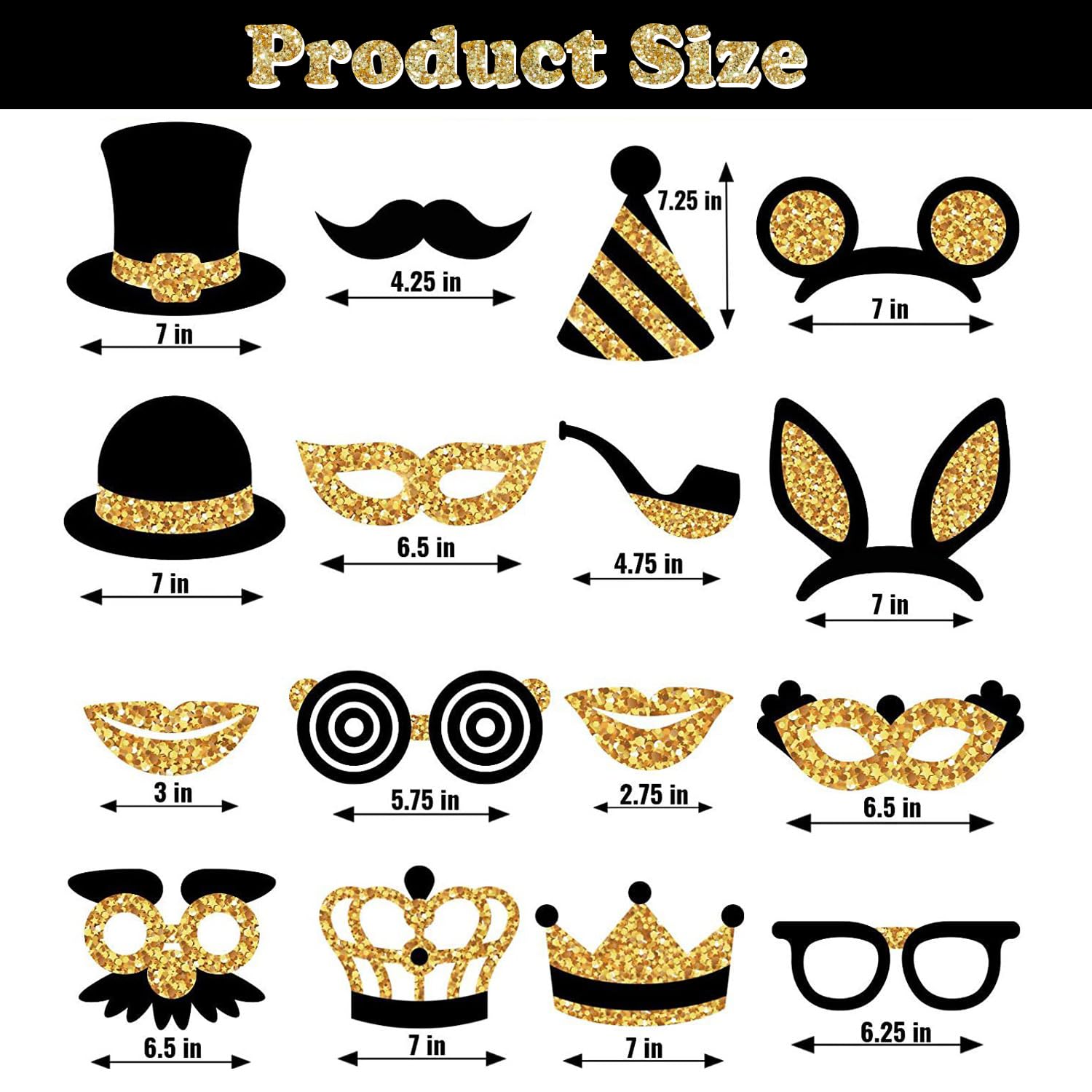 Set 17 Accessori Foto Booth - Cornice Gonfiabile E Props Per Feste