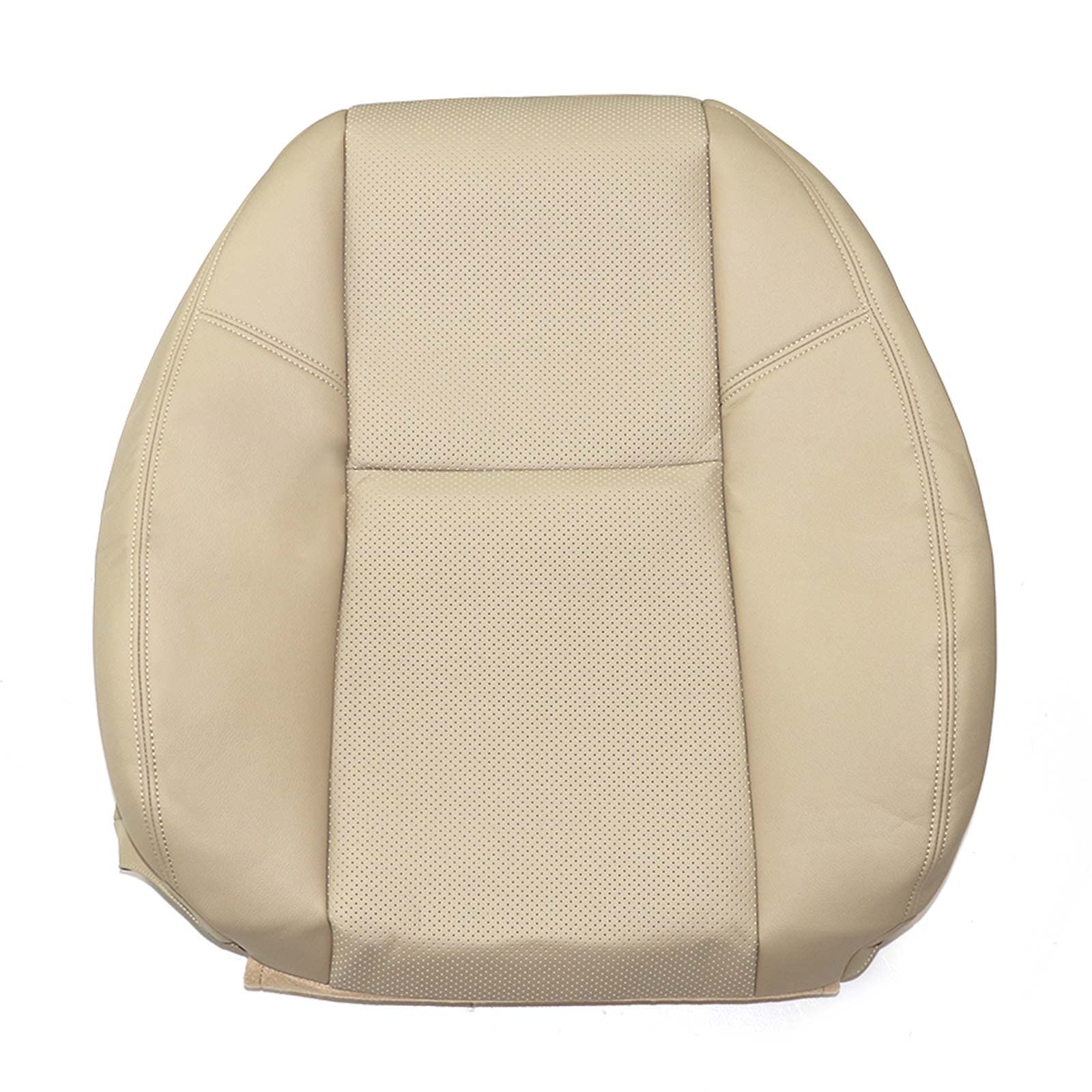Priprilod Tan #333 313 Leather Perforated Driver or Passenger Side Top Lean Back Fit for Tahoe Suburban Yukon Denali XL Fit for Cadillac 2007 2008 2009 2010 2011 2012 2013 2014