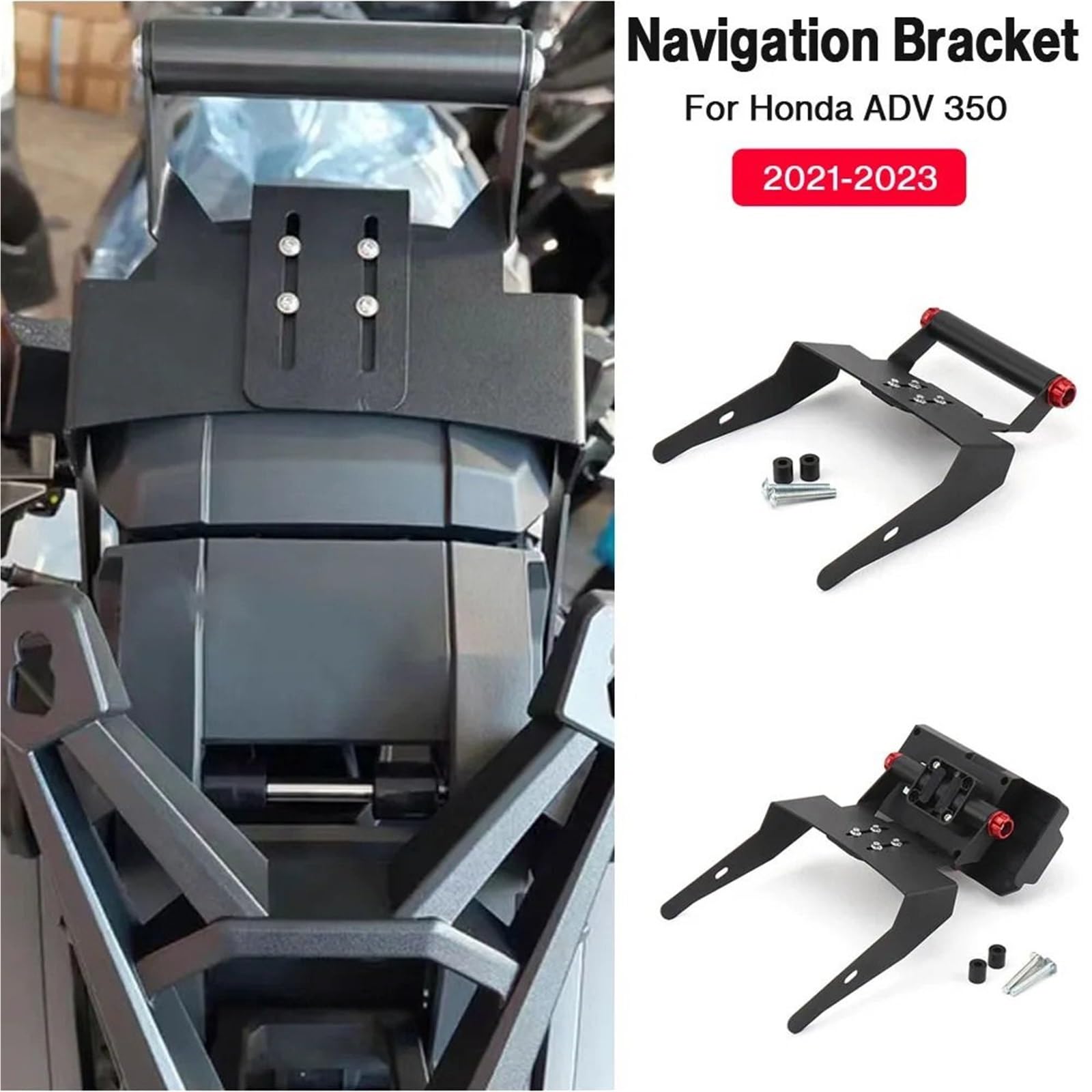 Akcesoria motocyklowe Uchwyt nawigacyjny na przednią kierownicę Uchwyt na telefon Uchwyt GPS Pasuje do HONDA ADV350 2021 2022 2023 Uchwyt do nawigacji GPS uchwyt(Navigation bracket)