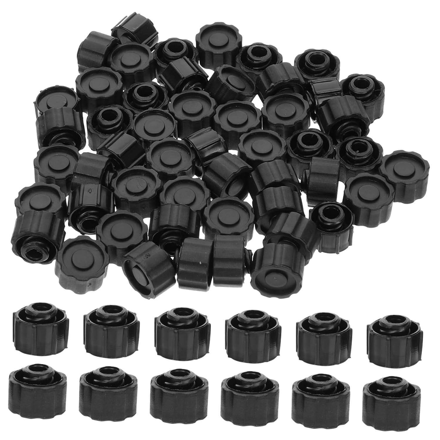 50pcs Tip Caps Luer Lock Dispensing Adapter Plugs for Laboratory Use Prevents Spills Fits for Craft and Industrial Applications