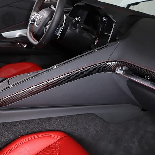 Vista 90 de CHEAYAR Cubierta decorativa para panel de interruptor de elevación de ventana, compatible con Chevrolet Corvette C8 2020-2023