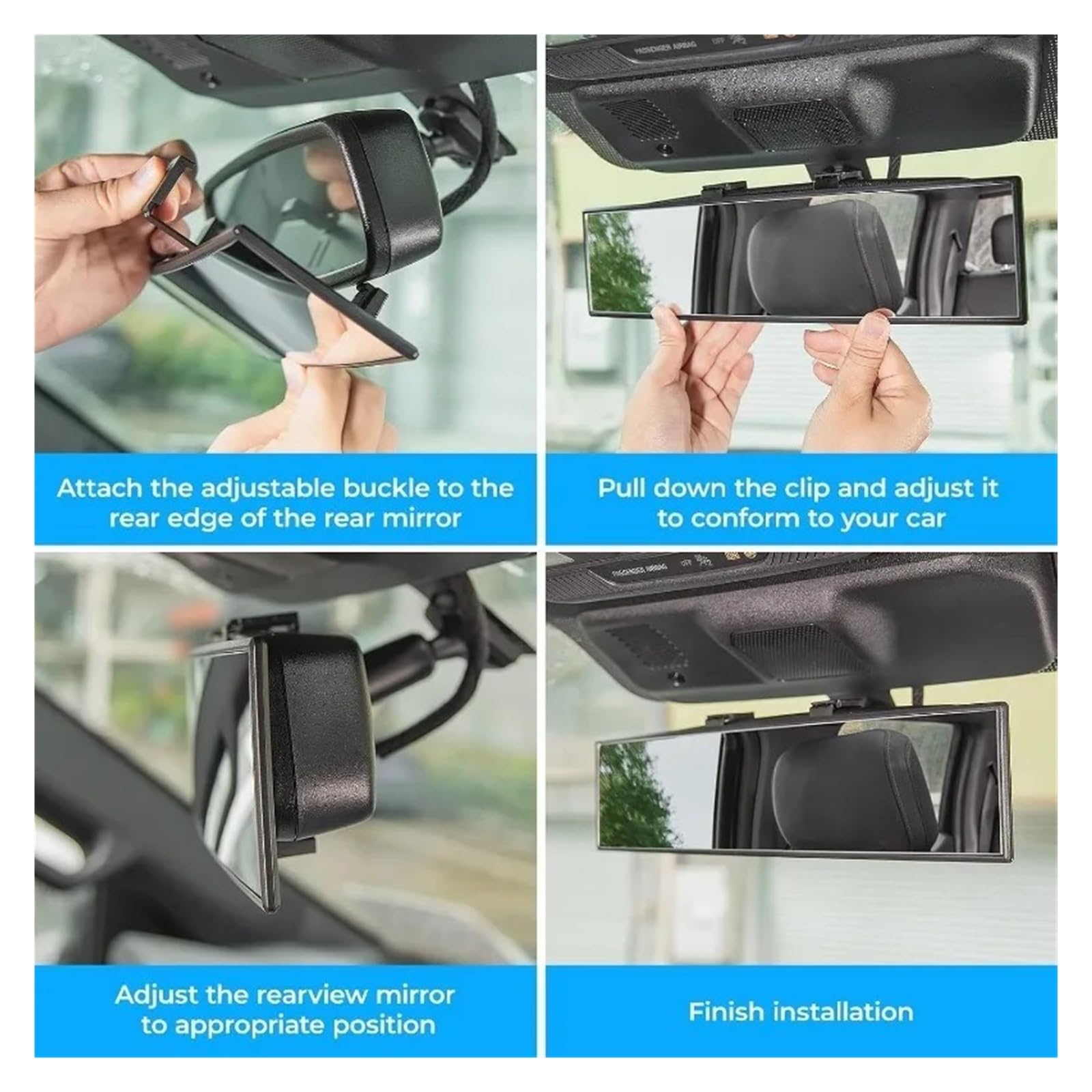 Rétroviseur Intérieur À Miroirs De Voiture Pour Bébé Rétroviseur Intérieur
