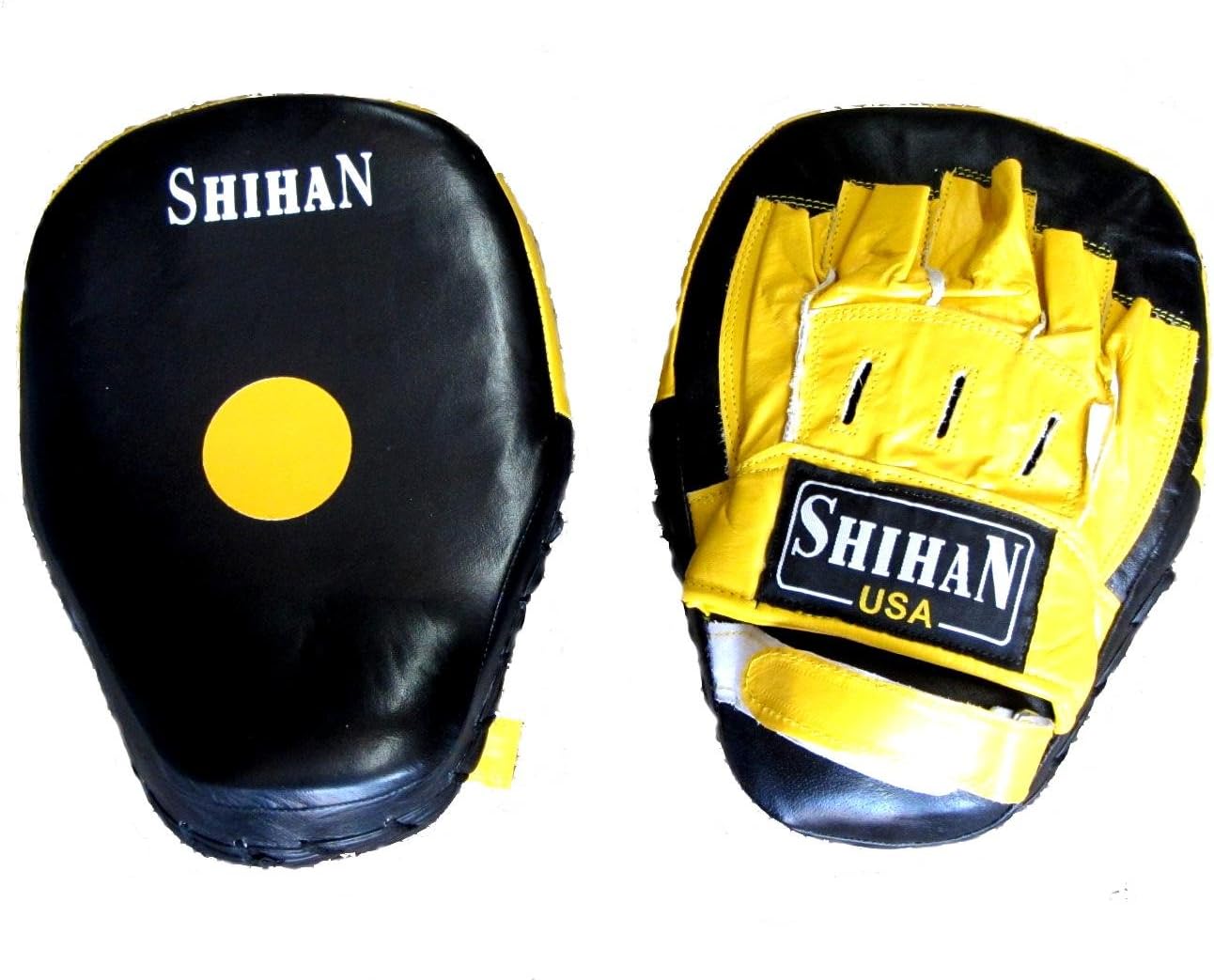 Platinum Leather Punch Mitts Focus Pads Boxing/Martial