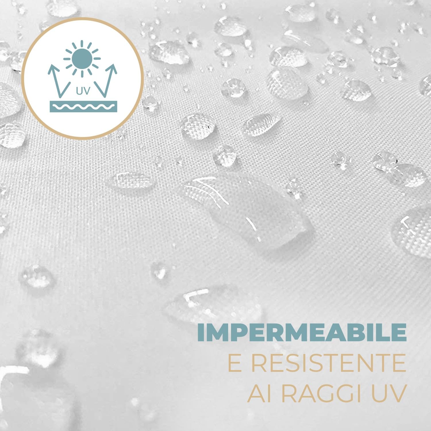 PARAMAISON Tenda Sole a Cascata Varadero, Parasole Ombreggiante con Anelli Idrorepellente | 200x300cm Grigio