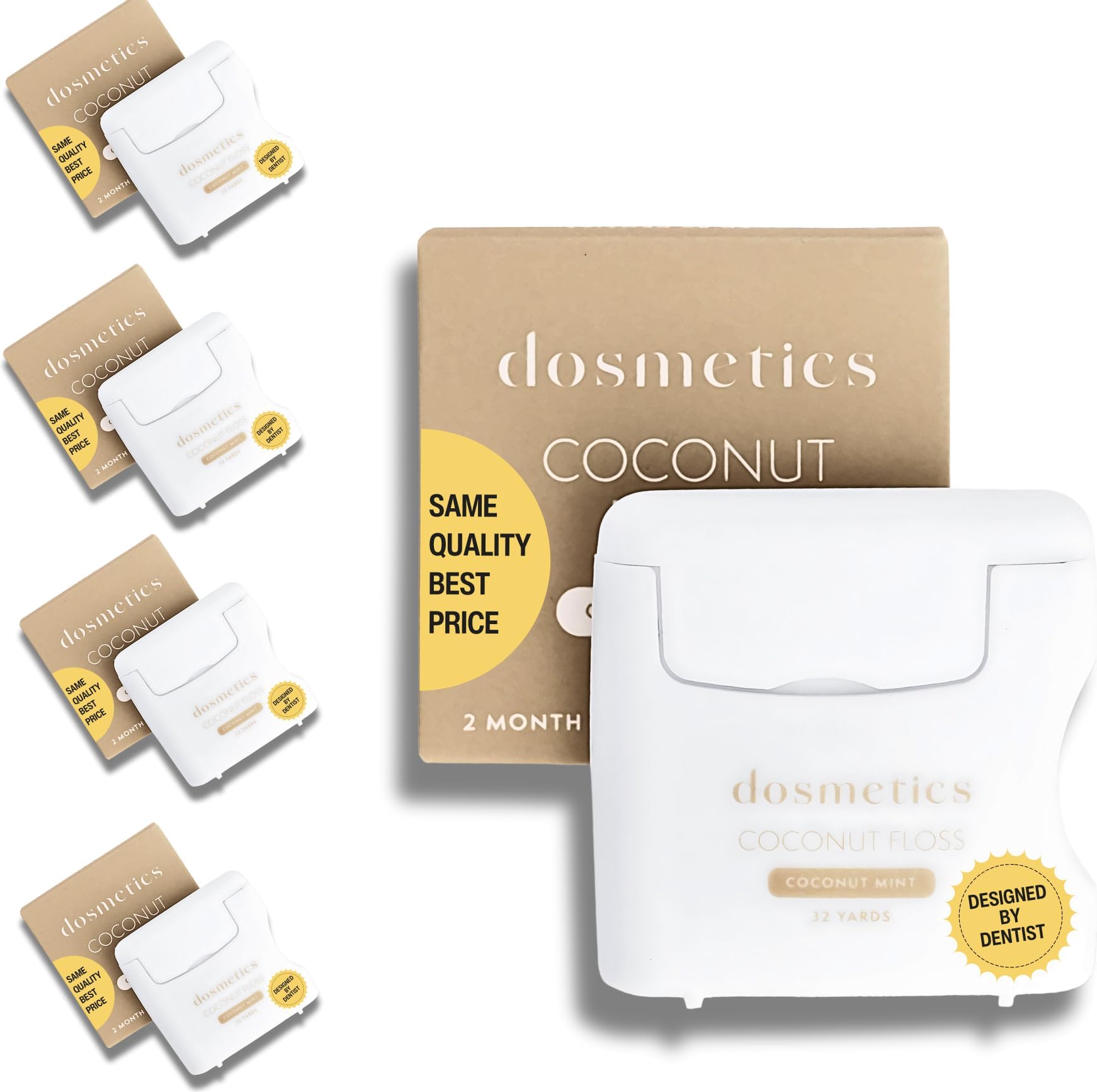 Amazon.com : RAZOKO Coconut Oil Infused Woven Dental Floss, Vegan and ...