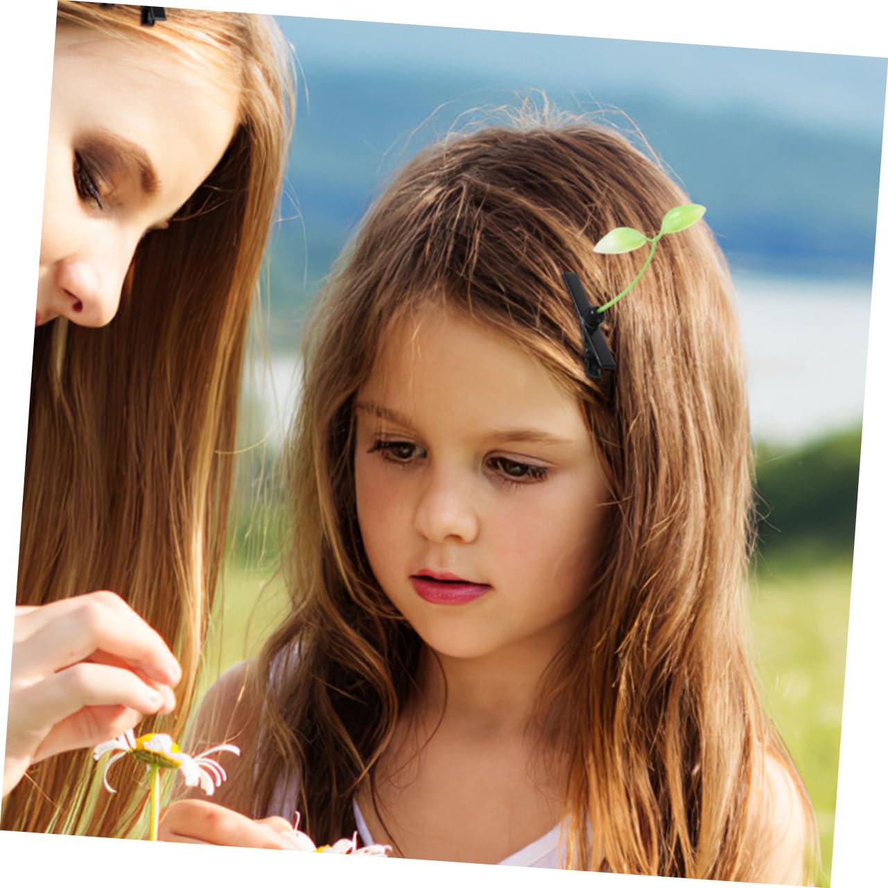 PRETYZOOM Horquilla De Brotes De Soja Horquillas De Brotes Verdes Para El Cabello Con Brotes De Soja Para El Cabello Para Niños Clips De Brotes El Plastico Green