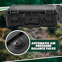 Vista 4 de 14.3 x 11.4 x 4.5 Inch Waterproof Hard Case with DIY Customizable Foam Insert Portable Protective Case with Knife for Camera Drones Equipments Tools