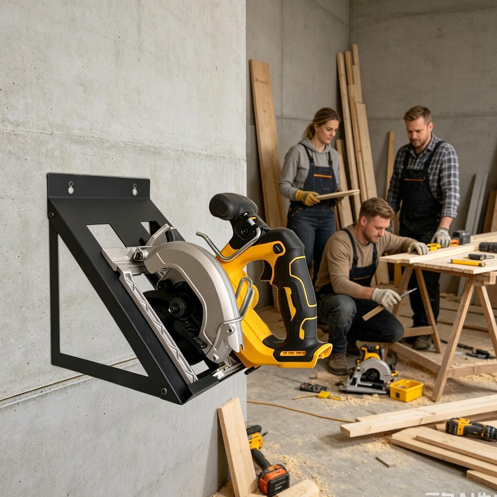 Organiseur mural à outils multiples Porte-Scie Circulaire Très Robuste avec