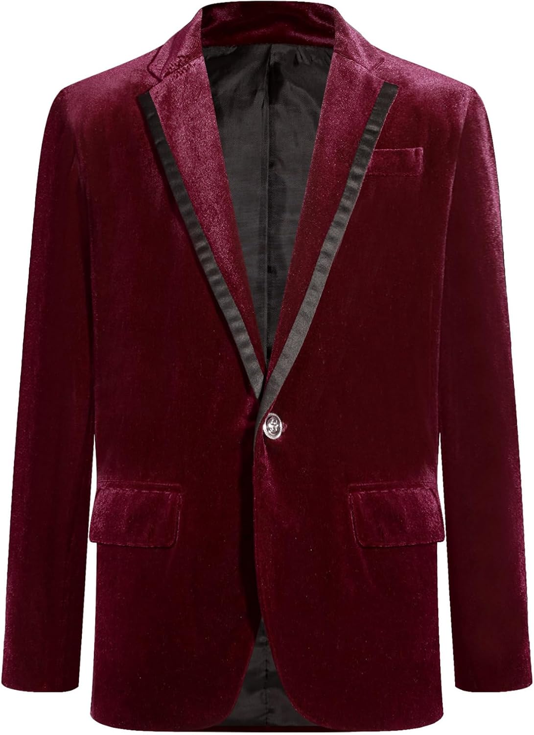 FEESHOW Kids Boys Velvet Gentleman Blazer Suit Jacket Formal Coat Shawl Lapel Tuxedo Outerwear for Wedding Birthday