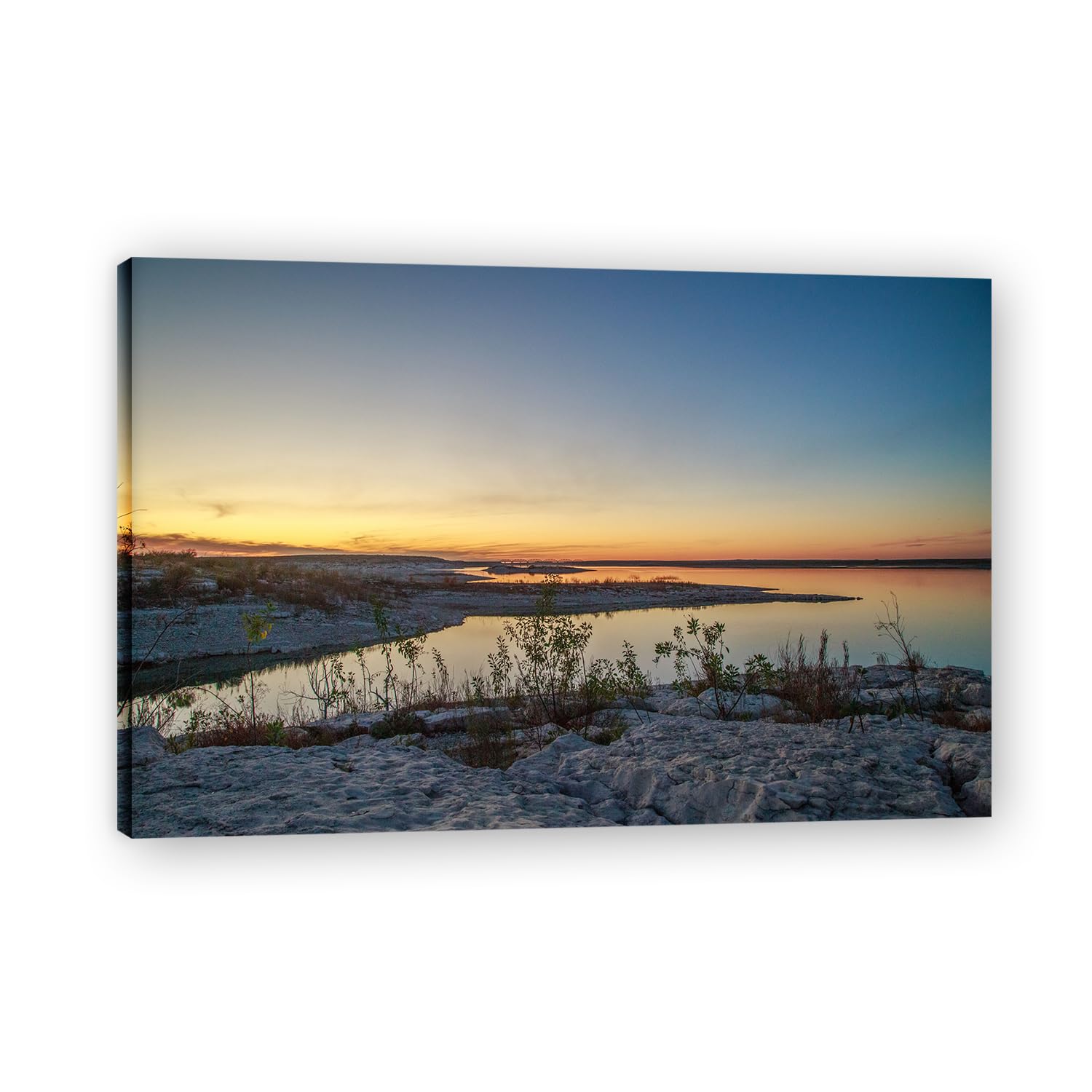 VHdfgTY By The BeachLarge Mountain Landscape Canvas Wall Art Nature Scenery for Home Decor 20x30cm Framed