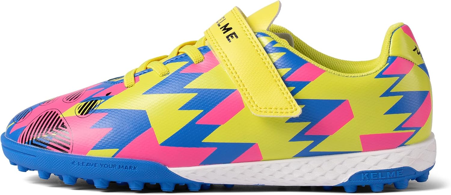 KELME Kids Indoor Soccer Shoes, Unisex Boys Girls Futsal Cleats Footbal Baseball Turf Shoes