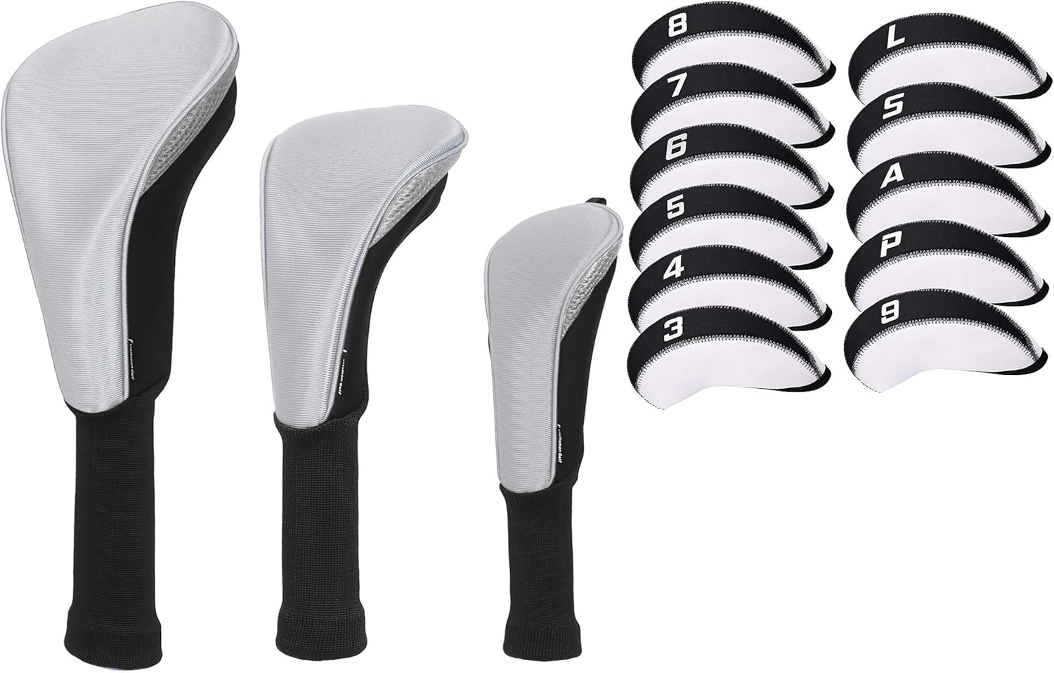 Craftsman Golf 11pcs/Set Neoprene Iron Headcover Set 3pcs/Set Meshy Neoprene Golf Club Headcover