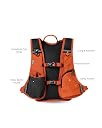 CarryPro Trail 15L Hiking Backpack Waterproof - Lightweight Daypack for Trekking, Travel Bag & Outdoor Use Durable Water-Resistant Rucksack with Grab Handle & Comfortable Shoulder Strap (Rust Orange) gallery image
