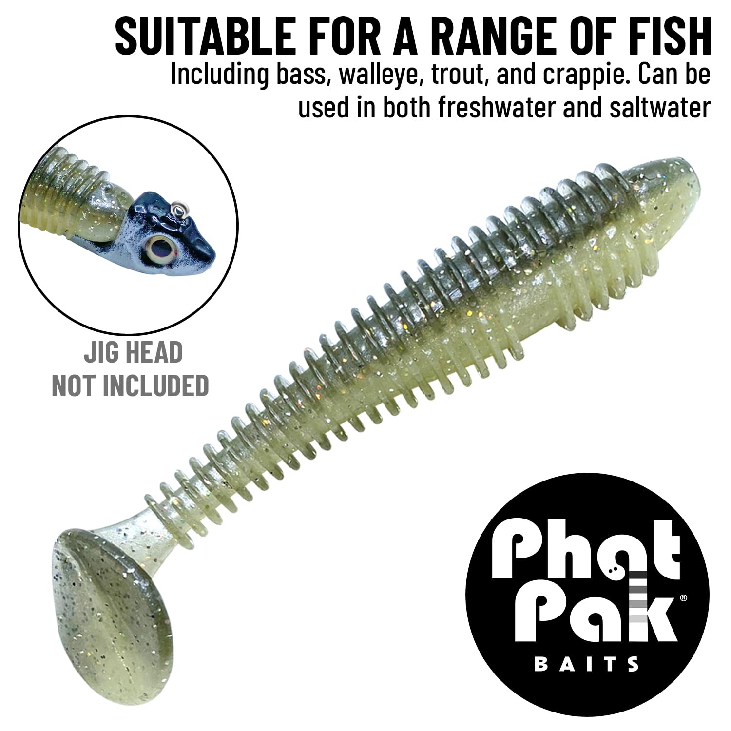 Amazon.com : Phat Pak Baits - Phat Swimmer Keitech Style