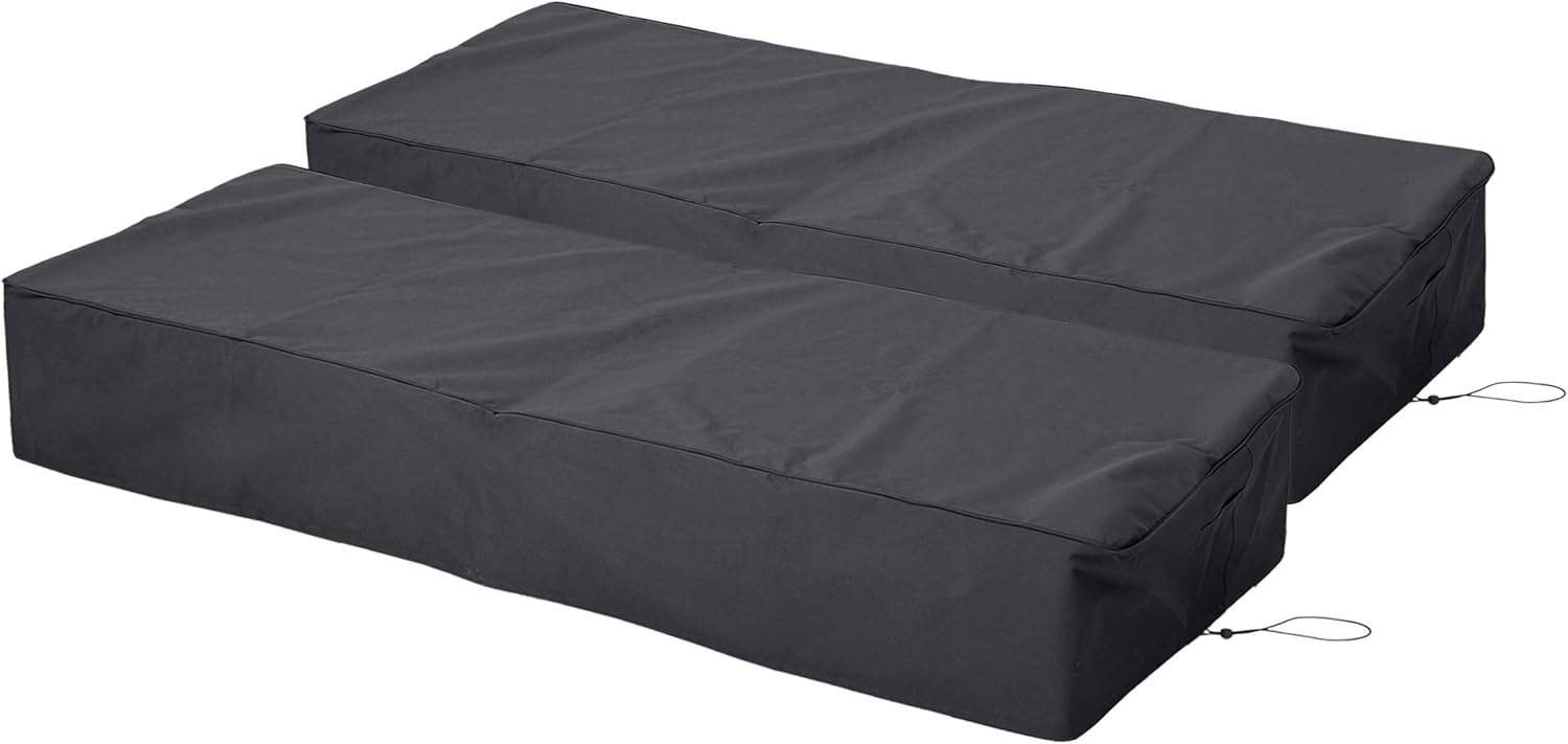 Christopher Knight Home Ann Outdoor Waterproof Chaise Lounge Cover (Set of 2), Gray