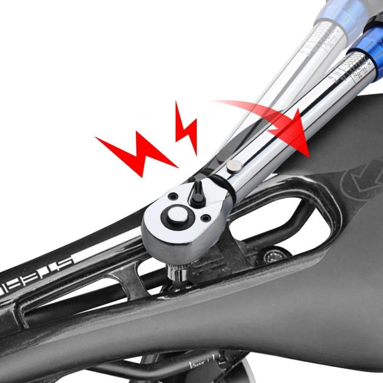 Dinamométricas de Pulgada para Bicicletas: Herramienta Versátil, Robusta Y Precisa para La Reparación de Bicicletas, 32 Piezas