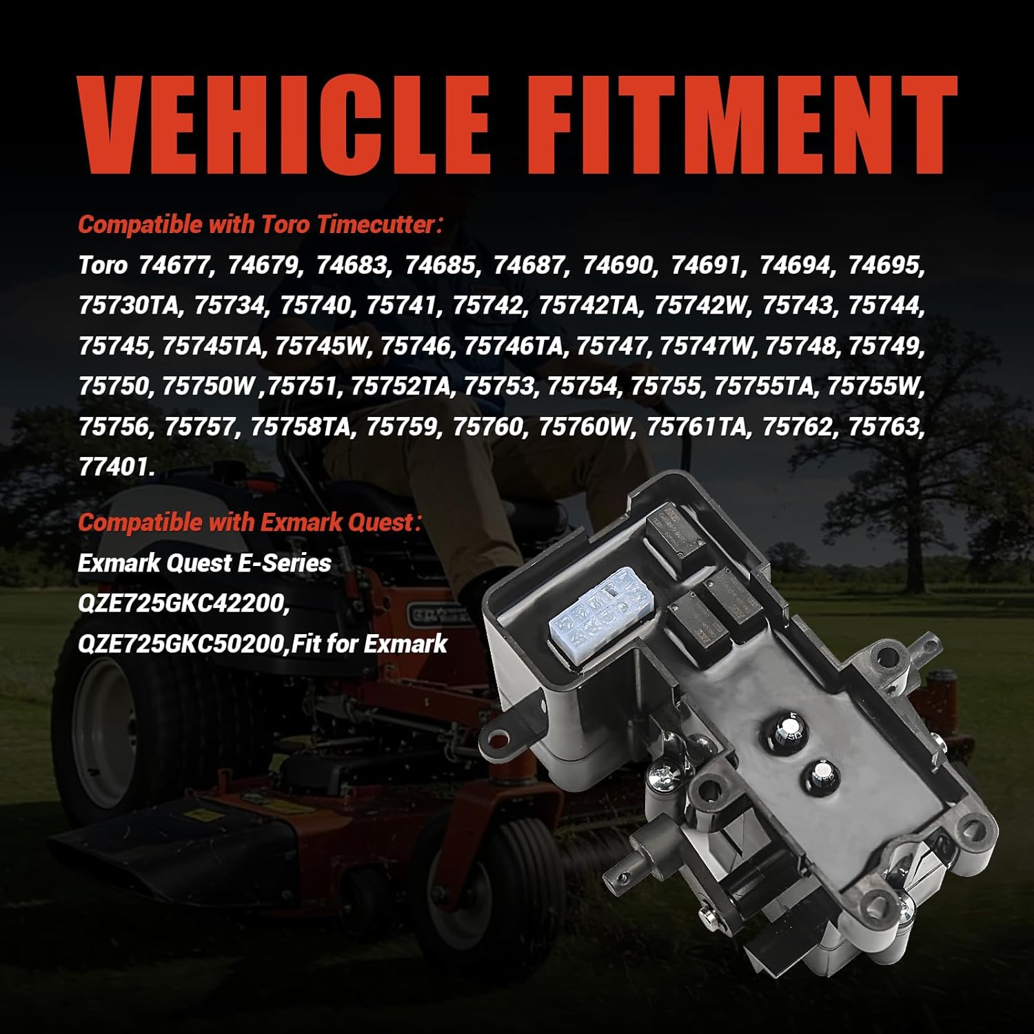 66FIT 138-2514 Brake Box Assembly Brake Control Module ASM Compatible with Toro Lawn Mower Toro Lawn Tractor，Exmark Quest E-Series Exmark Quest S-Series