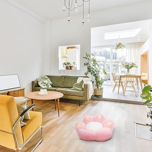 Miniatura 3 de Angoily Cama para gatos autocalentable en forma de corona con base antideslizante, cojín de invierno de felpa gruesa para gatos y perros de