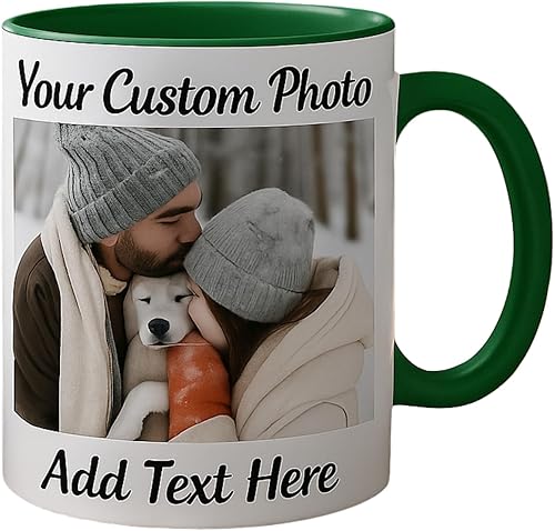 Miniatura 10 de Taza personalizada con la foto y tu texto preferidos. Puedes subir tu imagen con diversos diseños.