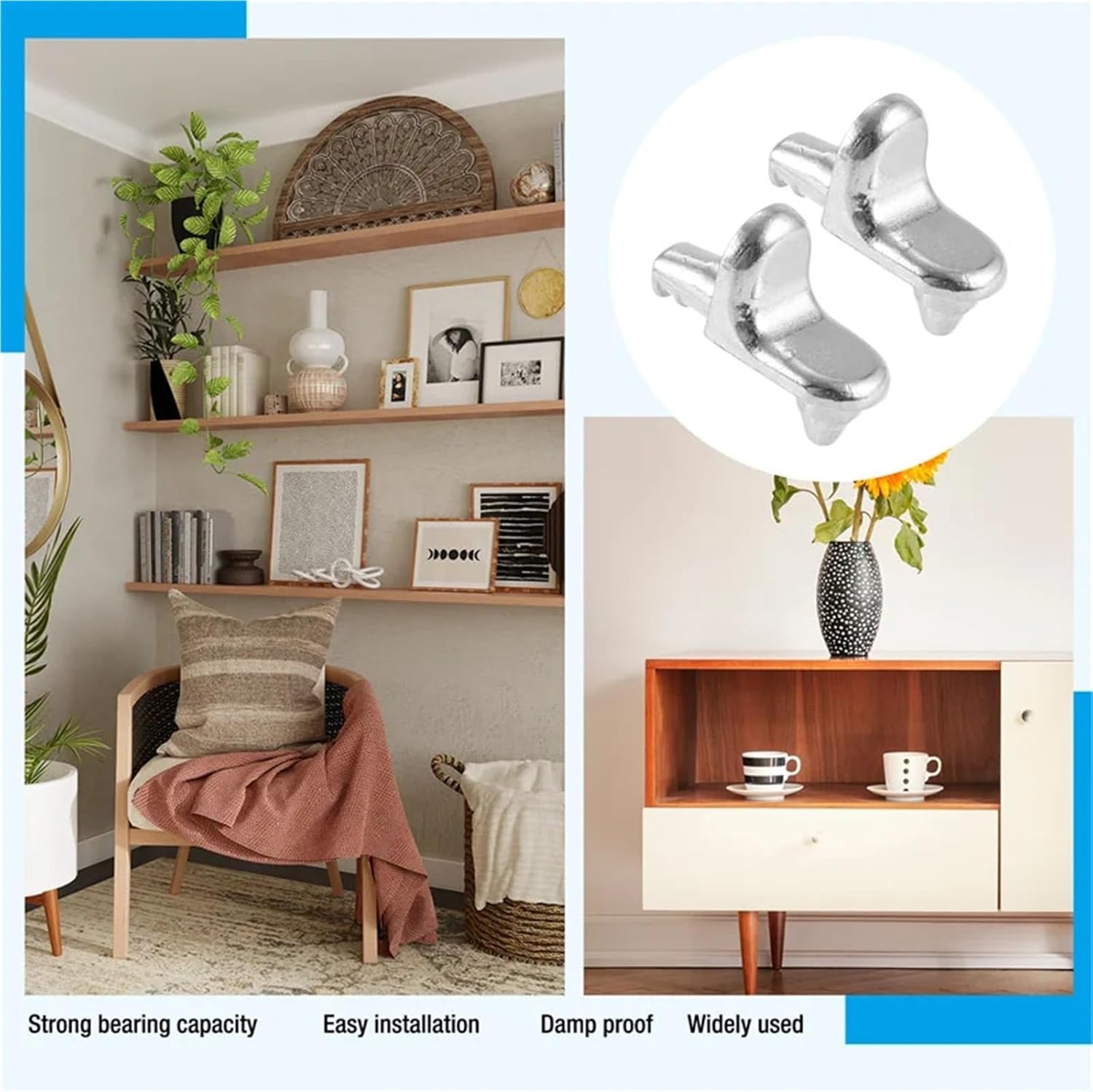 Shelf Pins 100PCS Support Pegs Cabinet Closet Laminate Glass Nickel Plated Fixing Bracket Holder Furniture Hardware