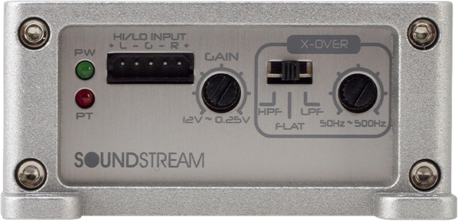 Soundstream Stealth Double Shot ST2.500D 2 x 45W RMS at 4 Ohms Micro Class D 2 Channel Amplifier 500W Max