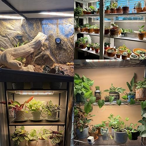 Miniatura 2 de GYTF Tiras de luz LED de crecimiento, 3500 K 90 bombillas de espectro completo regulables con temporizador de encendidoapagado automático para