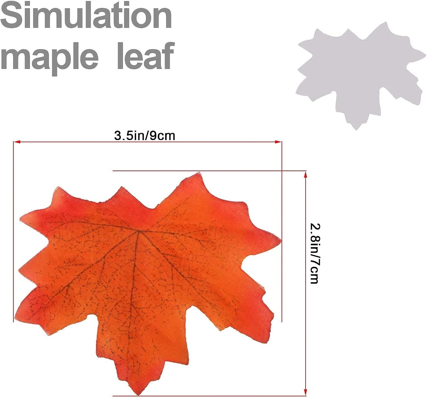 Gibot 400 Pcs Artificial Maple Leaves 4 Colors Fake Fall Leaves Silk Autumn Leaves for Weddings, Events and Thanksgiving Fall Decor