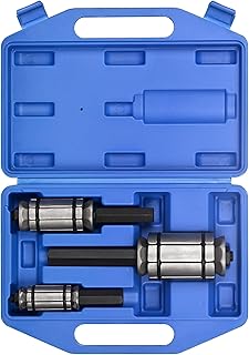 3Pcs Exhaust Pipe Expander Set 1-1/8" to 3-1/2", Tail Pipe Expander Tool Set, Muffler Pipe Expander Set with Case Compatible with Most Vehicles and Trucks