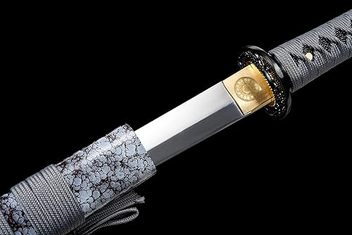 Miniatura 5 de JIHPEN sword - Espada Tanto hecha a mano de acero de alto manganeso con vaina gris