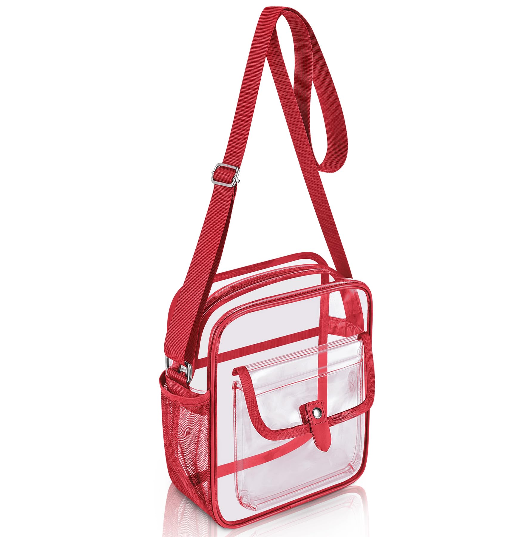 SPODEARS Clear Crossbody Bag for Stadium with Bottle Holder