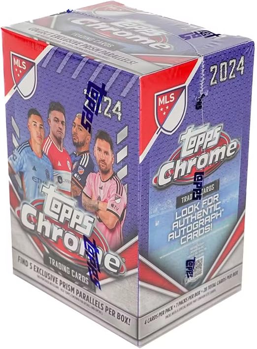 2024 Topps MLS Major League Soccer Chrome 7-Pack Blaster Box