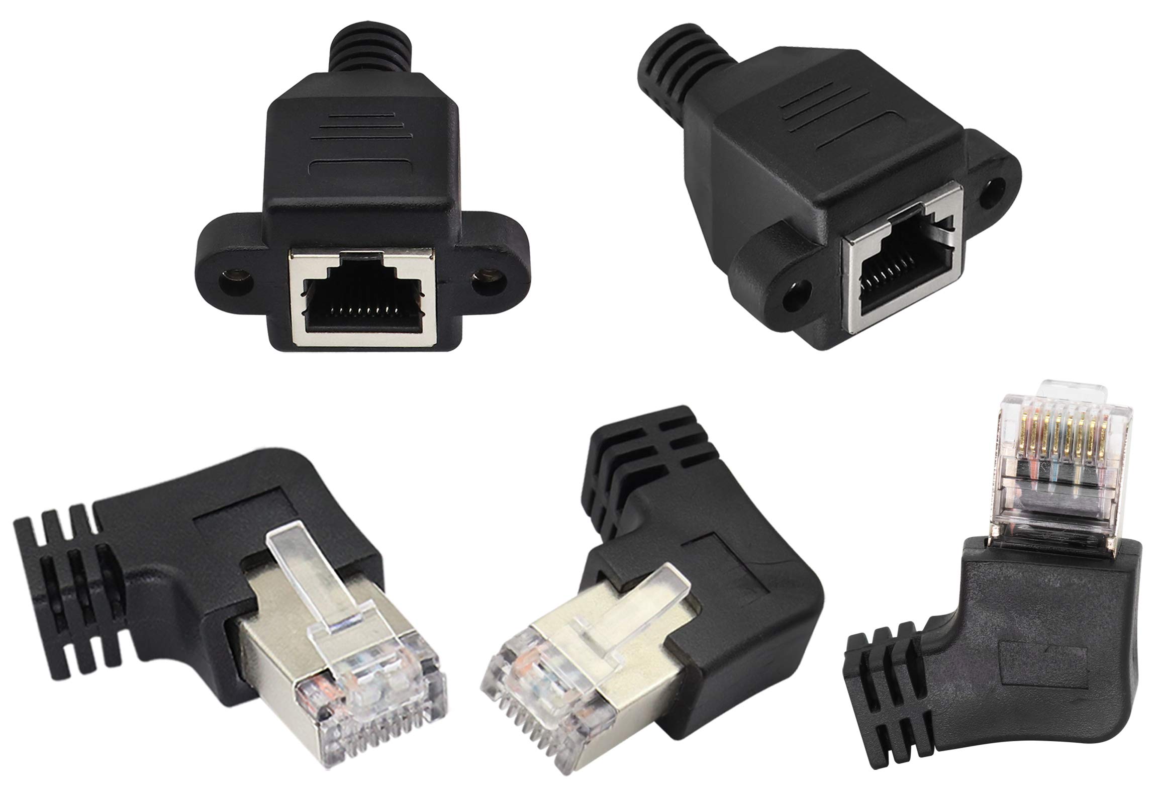 Câble Ethernet Cat6 RJ45 Mâle/Femelle Extension Panneau 0.3m - Blindé