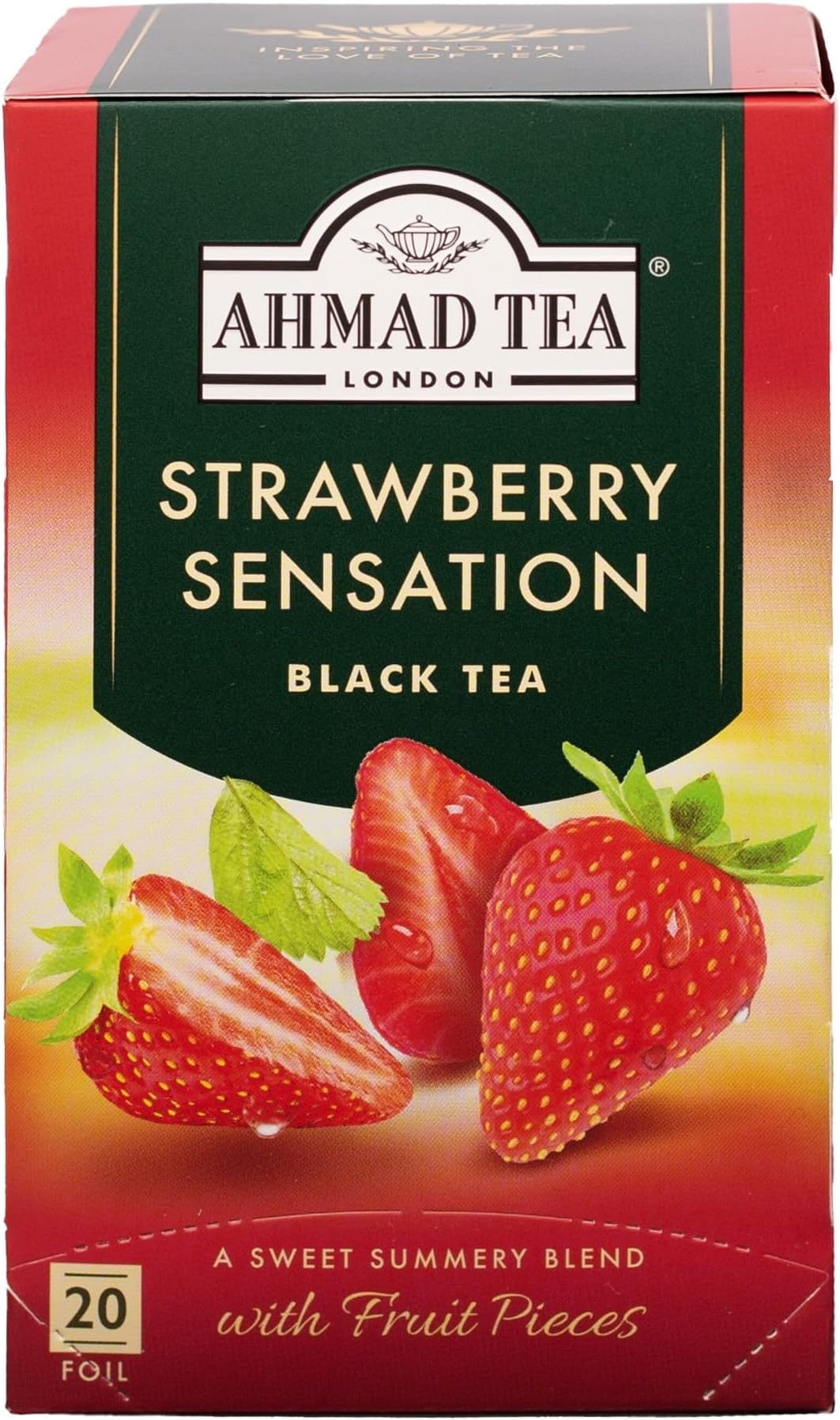 Strawberry Sensation Fruit Black Tea - 20 Teabags