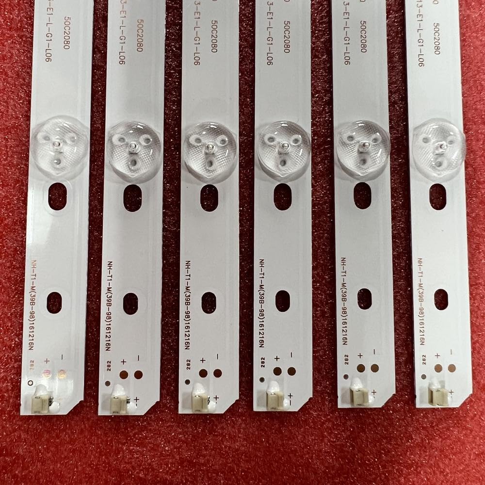 Bande de rétroéclairage LED 11 LED Compatible Fit for LB50010 LB-C500F13-E1-L-G1-L06 et Hitachi LE50H508 LED50C2000i LED50C2080I LEDL50J2S(Kit 12pcs for 1 TV)