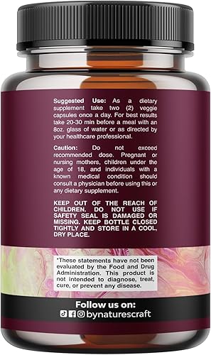 Miniatura 2 de D - Cápsulas de manosa para la salud del tracto urinario, D-manosa de alta potencia con jugo de arándano en polvo y diente de león para la salud del