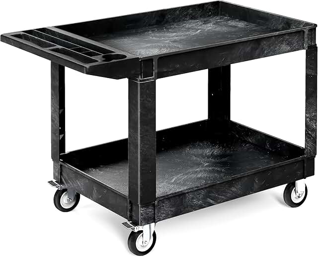 YITAHOME Utility Cart on Wheels, 550 lbs Capacity, 45 x 25 Inch Rolling ...