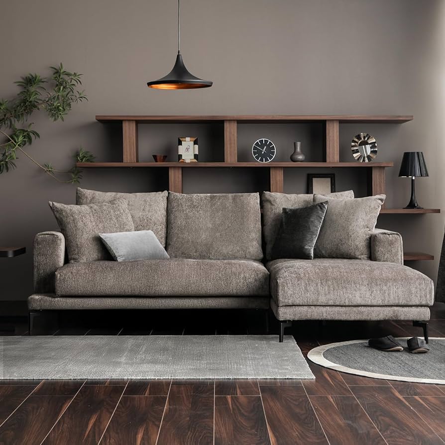 Amazon｜アルモニア (Armonia) カウチソファ ファブリック 3人掛け 【K