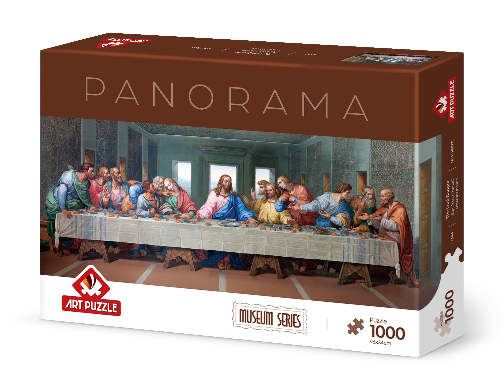 スザンヌ★貴重★告知パネルセット Art Puzzle Son Akşam Yemeği 1000 Parça Panorama Museum Puzzle