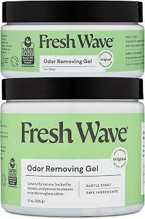 Fresh Wave Odor Removing Gel, 15 oz. & 7 oz. - Odor Absorbers for Home, Safer Odor Relief, Natural Plant-Based Odor Eliminator, Every 15 oz. lasts 30-60 Days, For Cooking, Trash & Pets