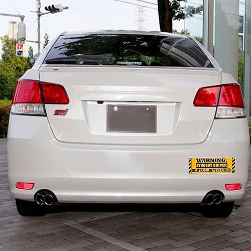 Miniatura 5 de Zone Tech - Imanes para defensa del auto con leyenda "Warning Student Driver", por 3 unidades, reflectante de calidad premium. Letrero de seguridad