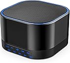 Magicteam White Noise Machine with 20 Non Looping Natural Soothing Sounds Memory Function 32 Levels of Volume Powered by AC or USB and Sleep Sound Timer Therapy for Baby Kids Adults Black