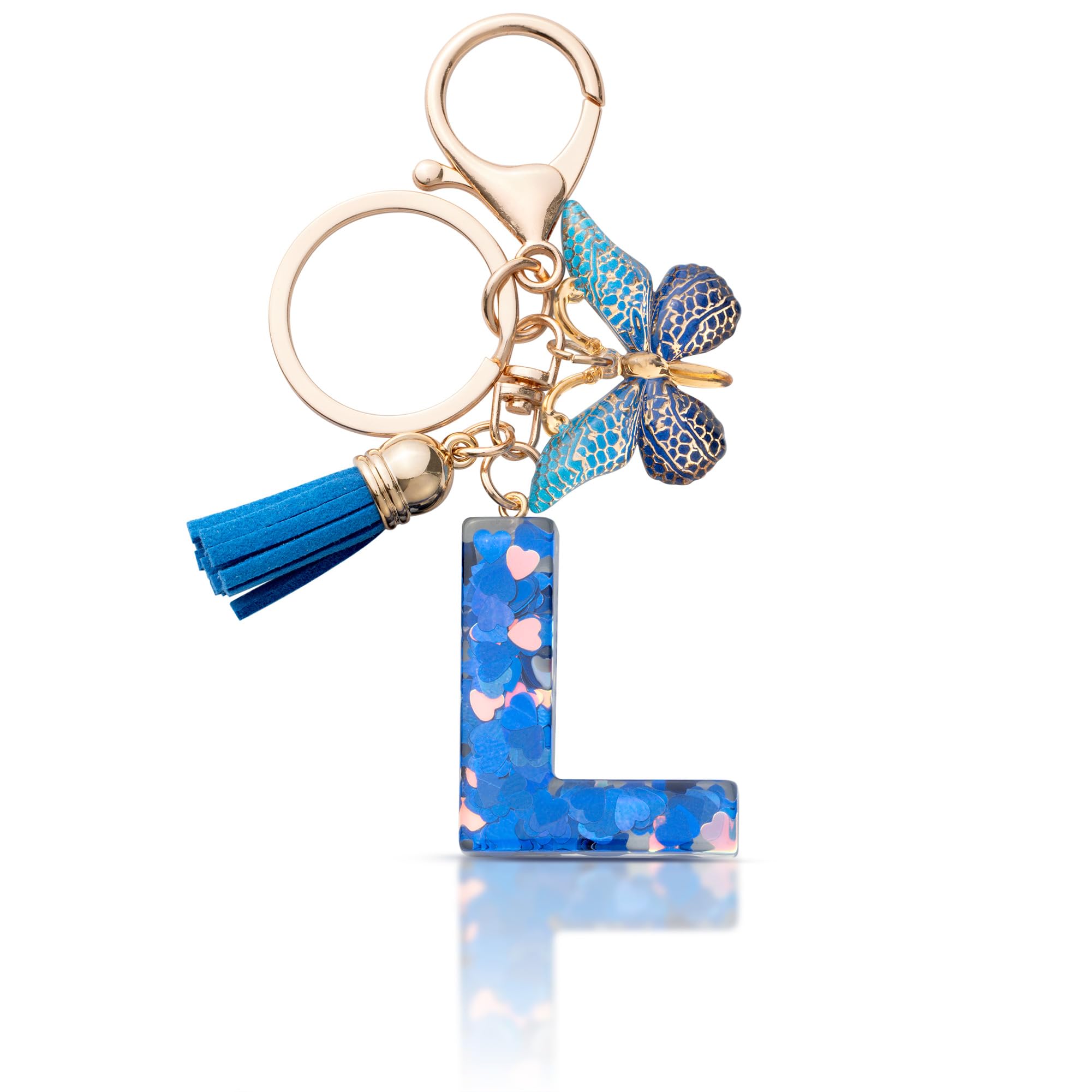 CHUQING Schlüsselanhänger Buchstabe Mädchen Schlüsselanhänger mit Anfangsbuchstaben Anhänger Schlüssel Letter Keychain für Frauen Damen