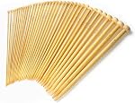 LIHAO 36pcs Bamboo Knitting Needles With Single Size Sharp(18 Sizes From 2.0mm to 10.0mm)