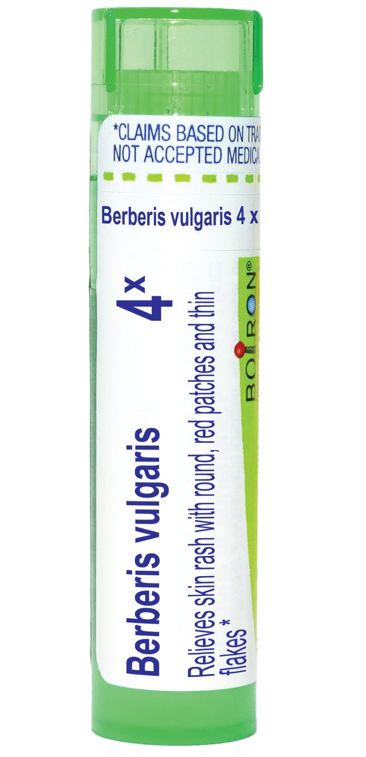 Boiron Berberis Vulgaris 4X for Skin Rash with Round, Red Patches & Thin Flakes - 80 Pellets